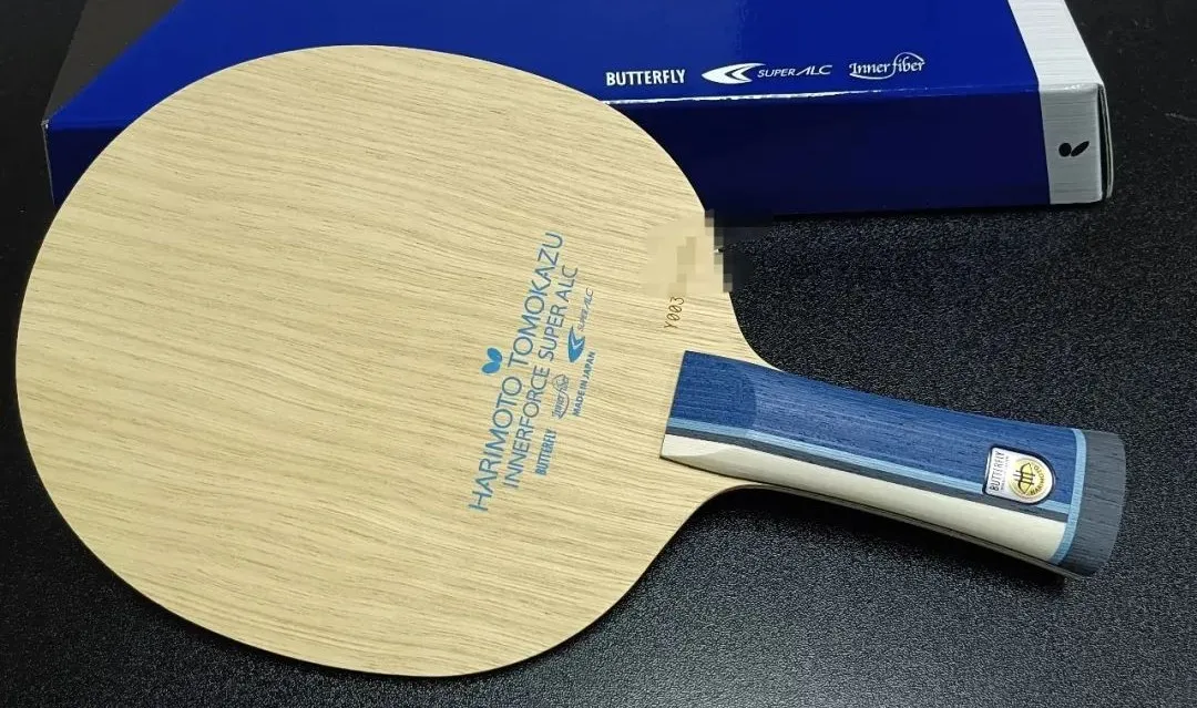 Harimoto Tomokazu SUPER ALC inner carbon blade face and handle detail