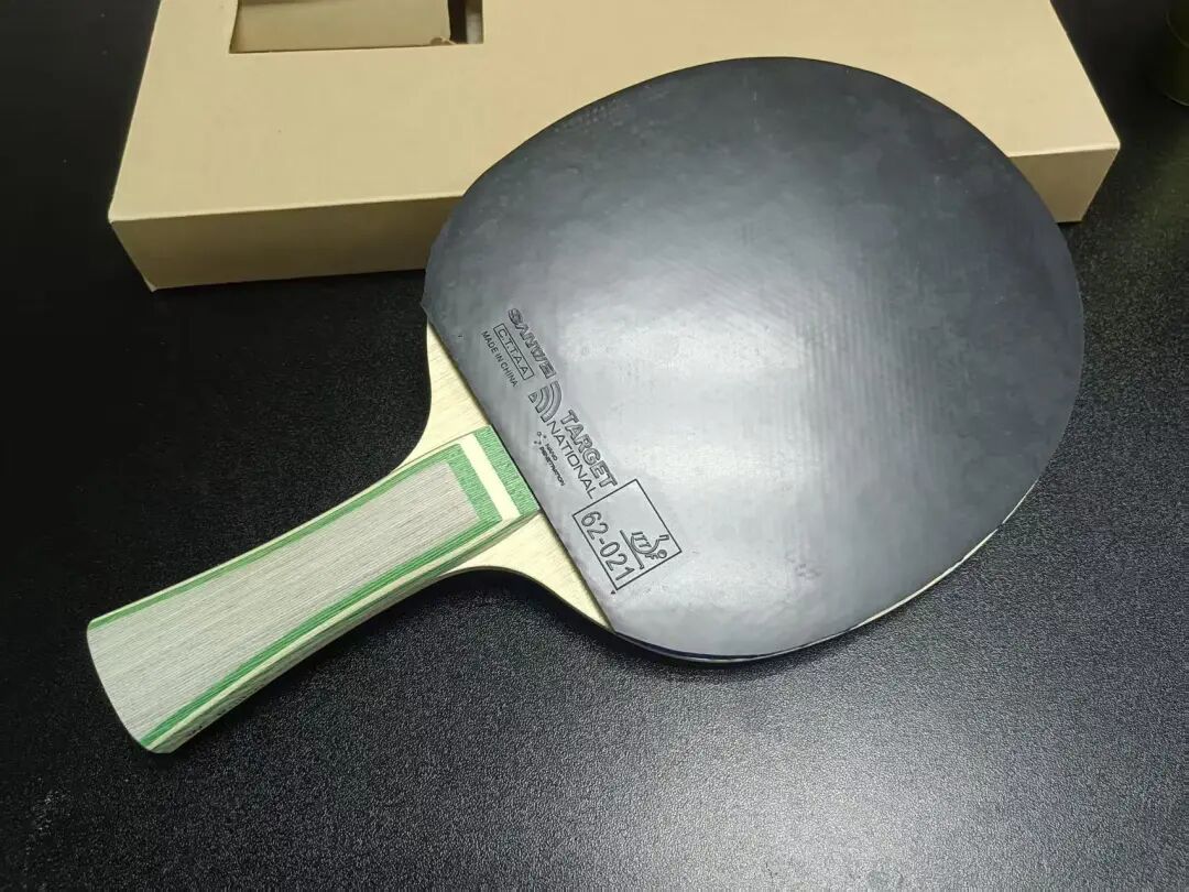 STIGA LUMA blade with semi-tacky domestic rubber pairing for backhand stability