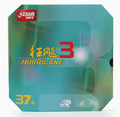 DHS Hurricane 3 soft version rubber packaging, 37-degree sponge
