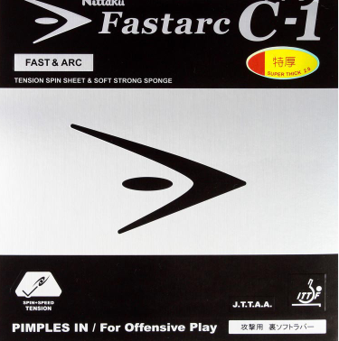 Nittaku Fastarc C-1 rubber package, softer linear backhand option