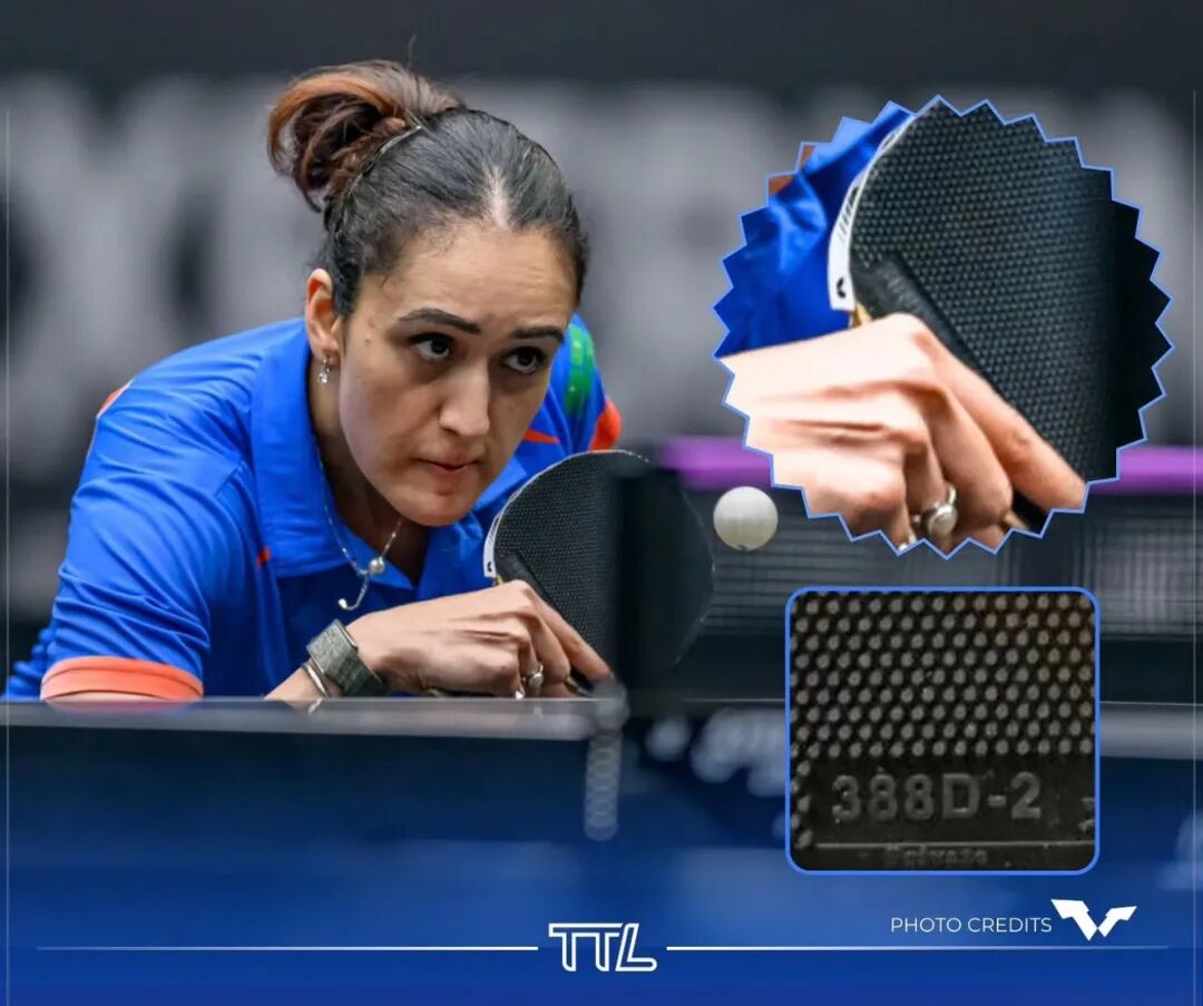 Batra competing with Viscaria blade and Dawei 388D-2 long pips backhand rubber
