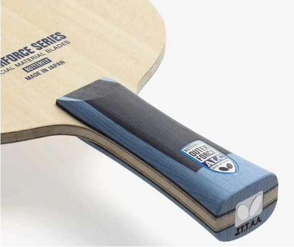 Butterfly Outerforce series blades for intermediate players with ayous face veneer