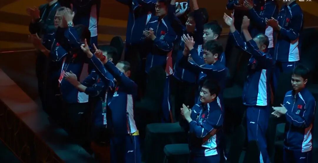 Wang Chuqin in action at the Macao World Cup men's singles final
