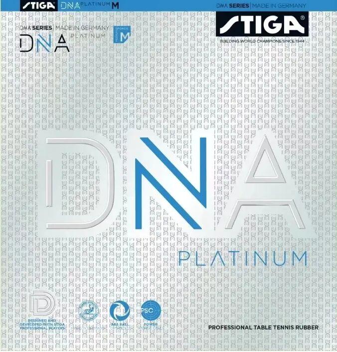 Hanna Gouda's Cybershape 6 blade with DNA Platinum rubber on both sides