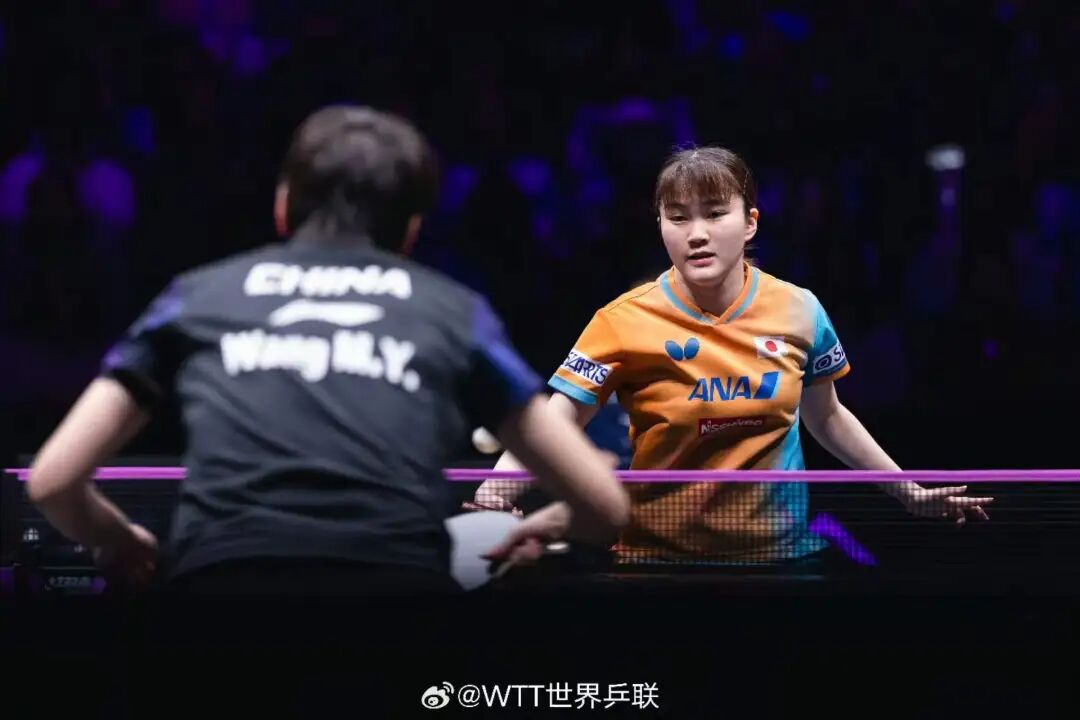 Wang Manyu in match play at Chongqing Champions Series women's singles
