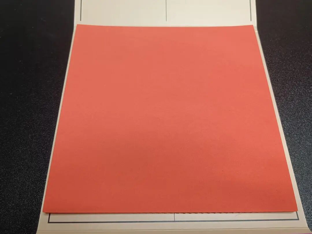 JOOLA Micron Dynamic rubber mounted on blade forehand side in test position