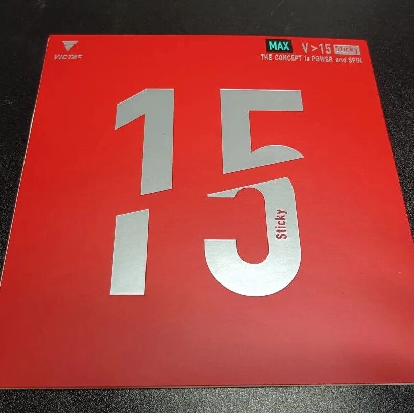 Victas V greater than 15 Sticky rubber sheet in packaging, showing the product label