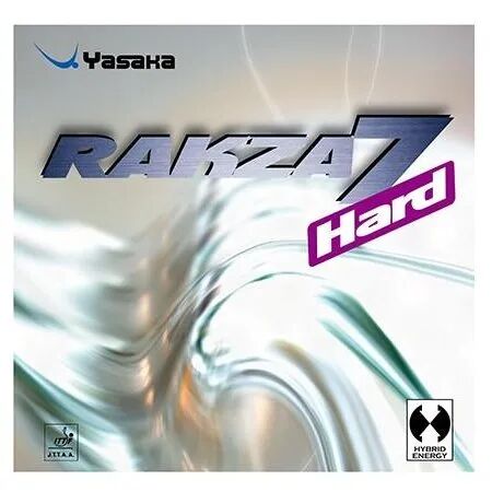 Yasaka RAKZA 7 Hard rubber package showing harder version of the popular model