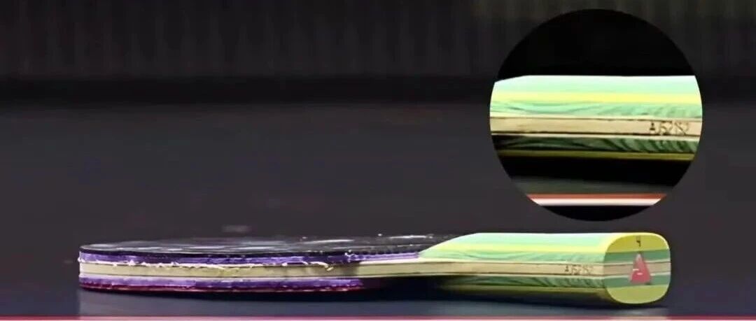 Side profile of inner carbon blade showing fiber layers at the Singapore Smash