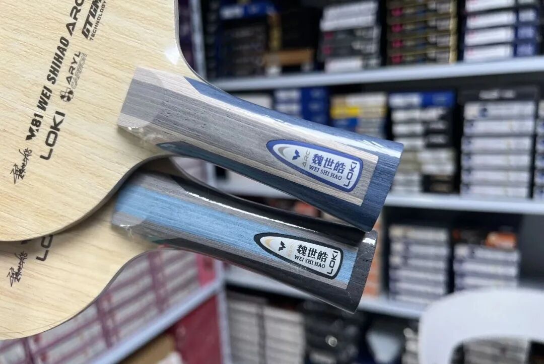 Wei Shihao ARC and SARC blades assembled with Palio CJ8000 rubber on both sides