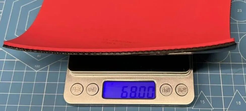 729 Battle III Zidian rubber with noticeable inward curl before mounting