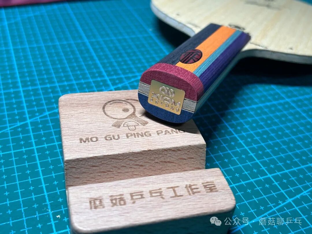 Top view of XIOM Cho Dae-Seong TMX PRO ST showing the full blade profile