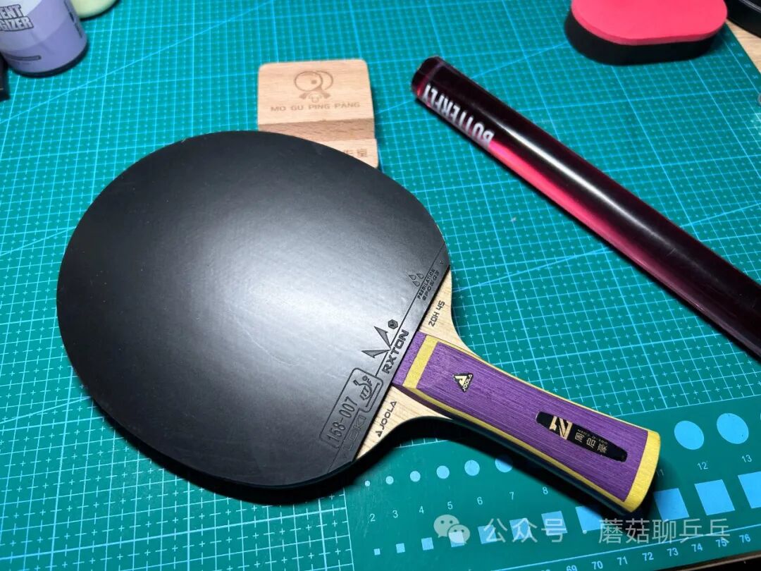 Loki Rxton 5 Pro forehand topspin stroke showing ultra-stable arc despite soft sponge