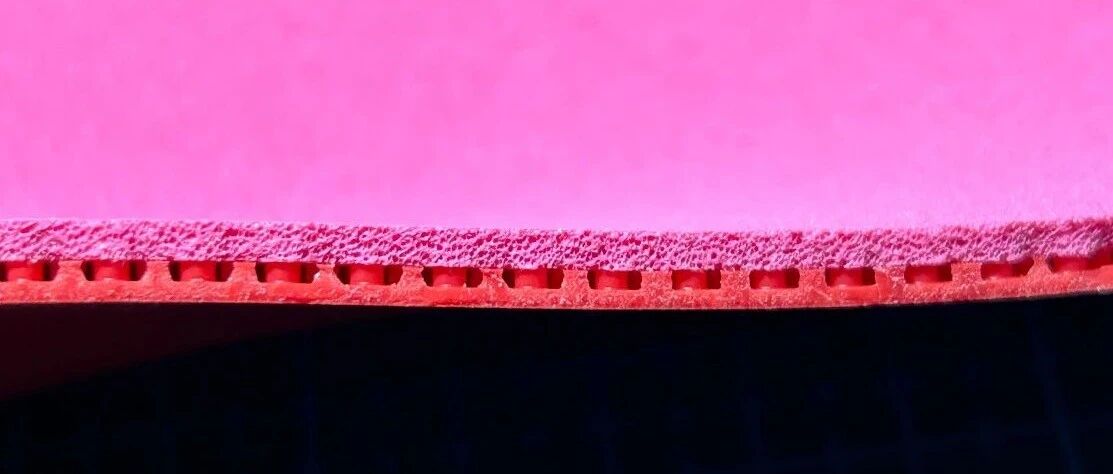 GEWO Hype KR Pro 47.5 Korean version rubber sponge cross-section closeup