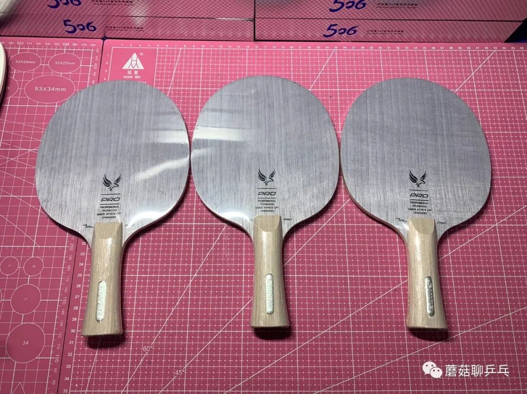 Table tennis paddle with rubber still attached after years of recreational use