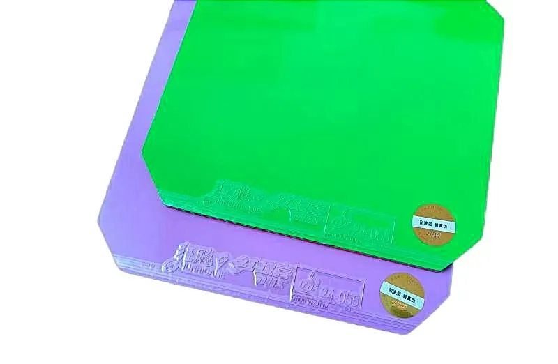 Victas V22 Double Extra blue inverted rubber sheet close-up