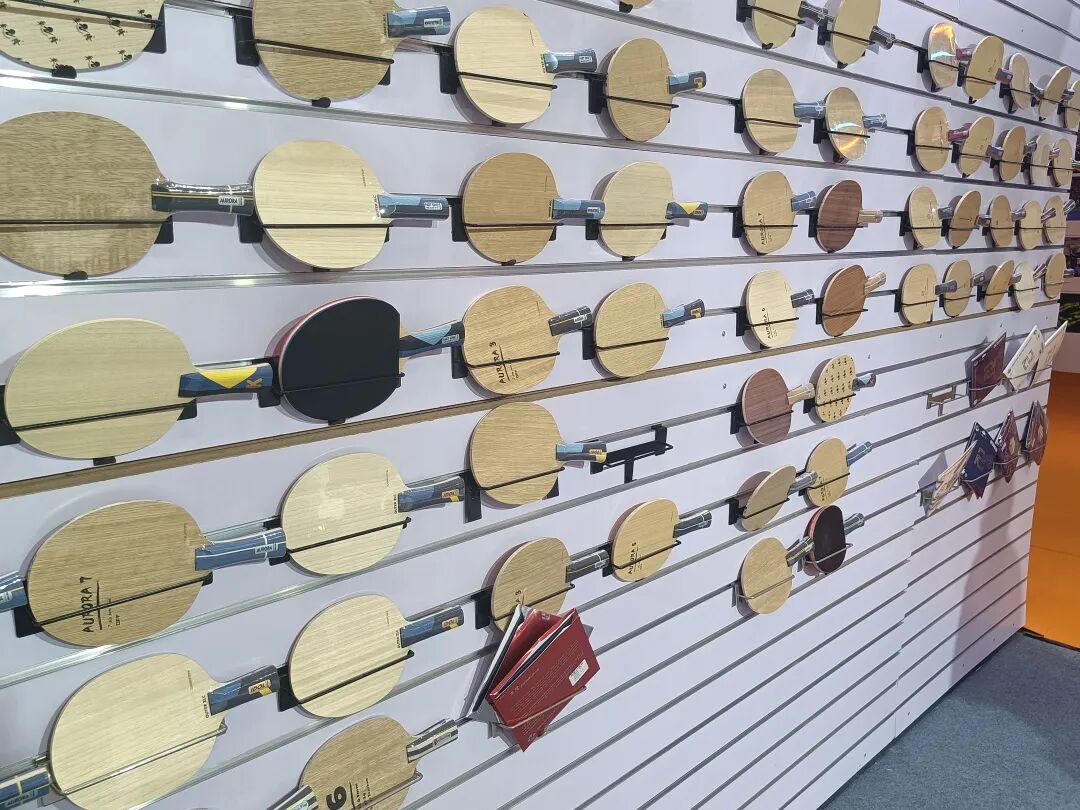 Zhuolong table tennis brand booth at Xiamen Sports Expo
