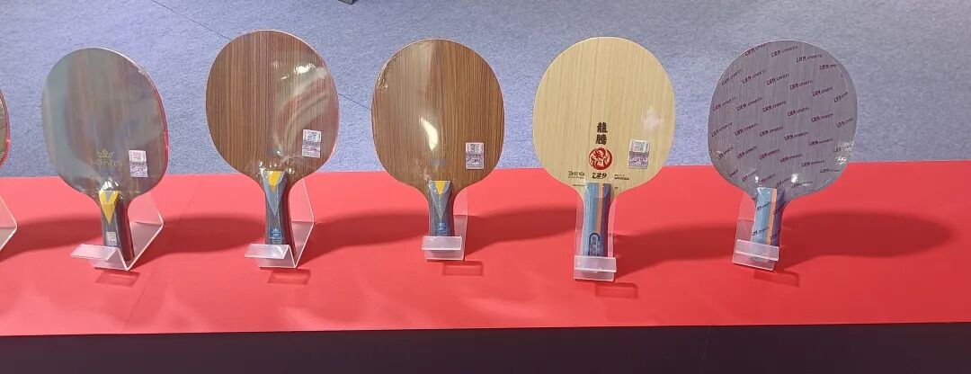729 Taiji and Wuji dual-sponge rubber designs at expo display