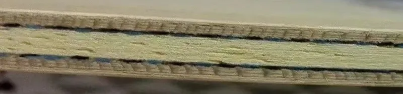 Butterfly Innerforce Layer ALC.S blade face and handle detail view