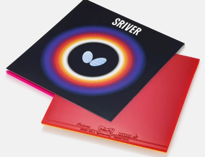 Yasaka Mark V and Butterfly Sriver vintage rubber packaging side by side