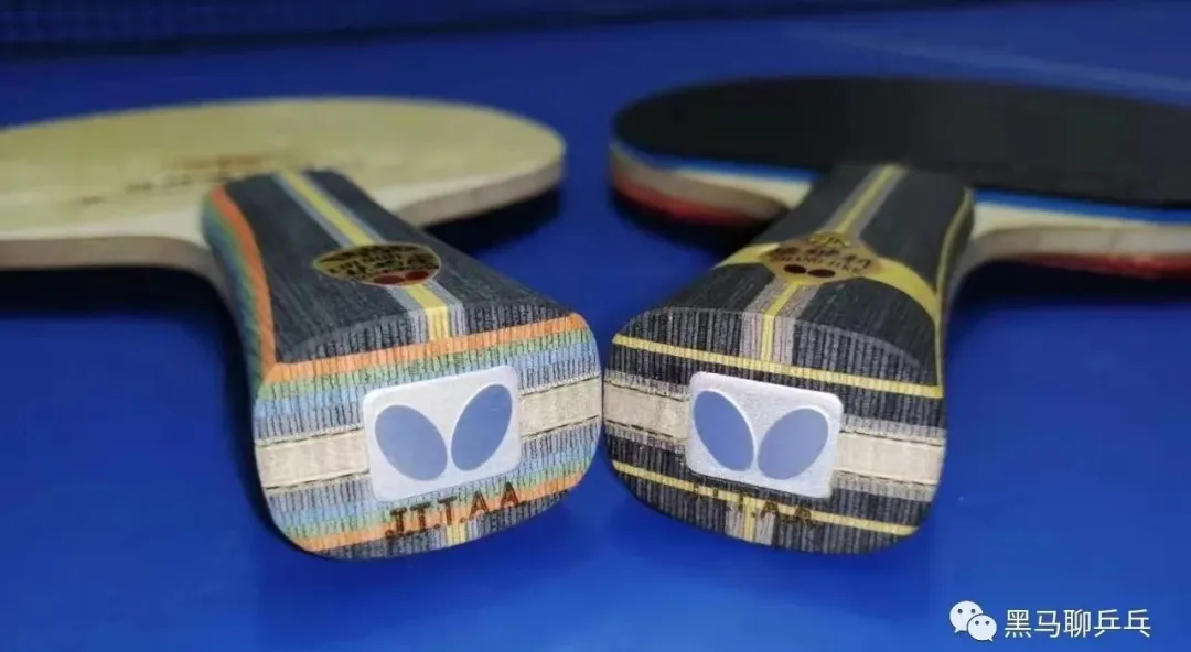 Super Zhang Jike SZLC blade alongside Taksim blade showing amateur equipment upgrade trend