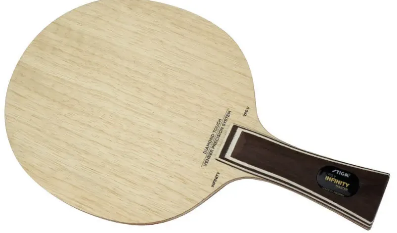 Fan Zhendong Super ALC blade by Butterfly standing upright against a plain background