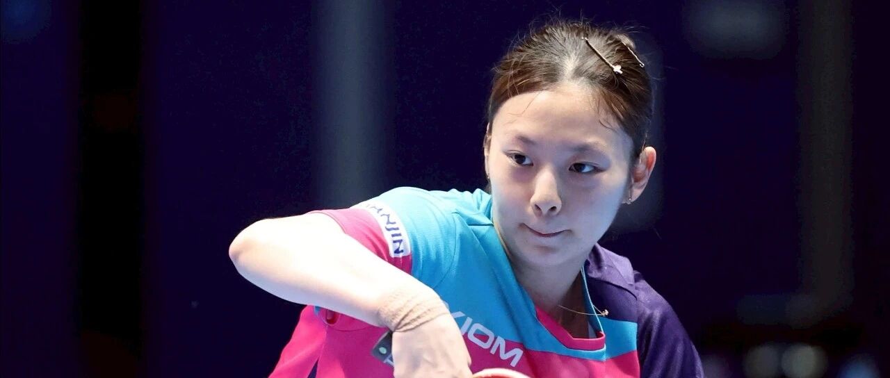 Sun Yingsha in action at the World Team Table Tennis Championships