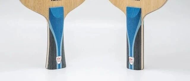 Tibhar VS Unlimited blade — the outer blue aramid carbon board used by Natalia Bajor