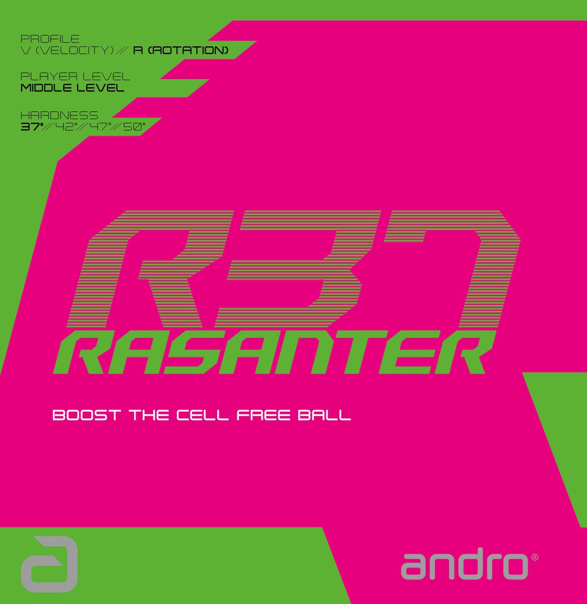 Andro Rasanter R37 table tennis rubber