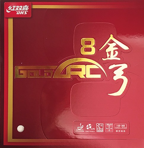DHS Gold Arc 8 table tennis rubber