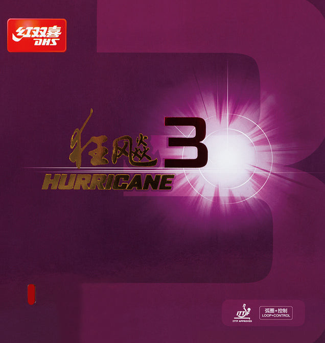 DHS Hurricane 3 table tennis rubber