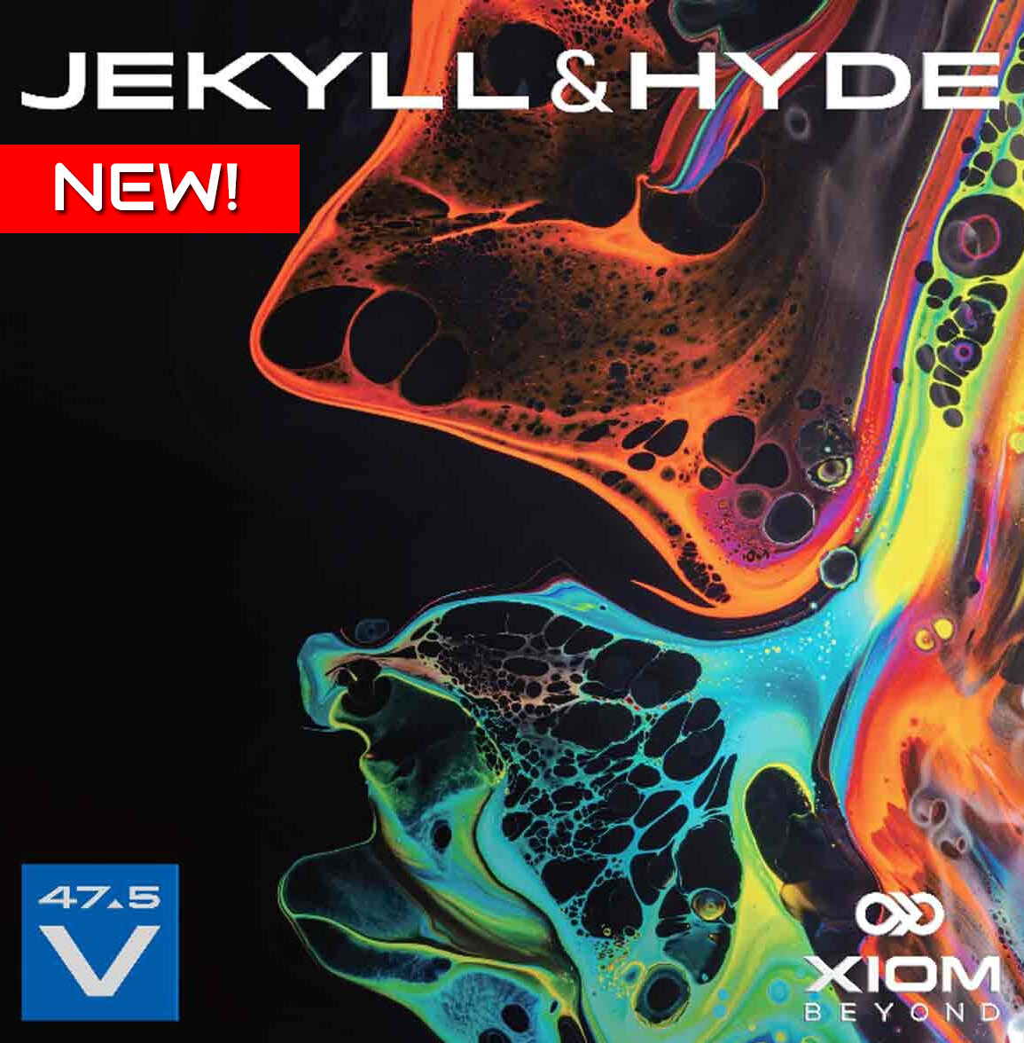 Xiom Jekyll and Hyde V47.5 table tennis rubber
